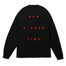 Load image into Gallery viewer, GOOD TIME Black Long Sleeve