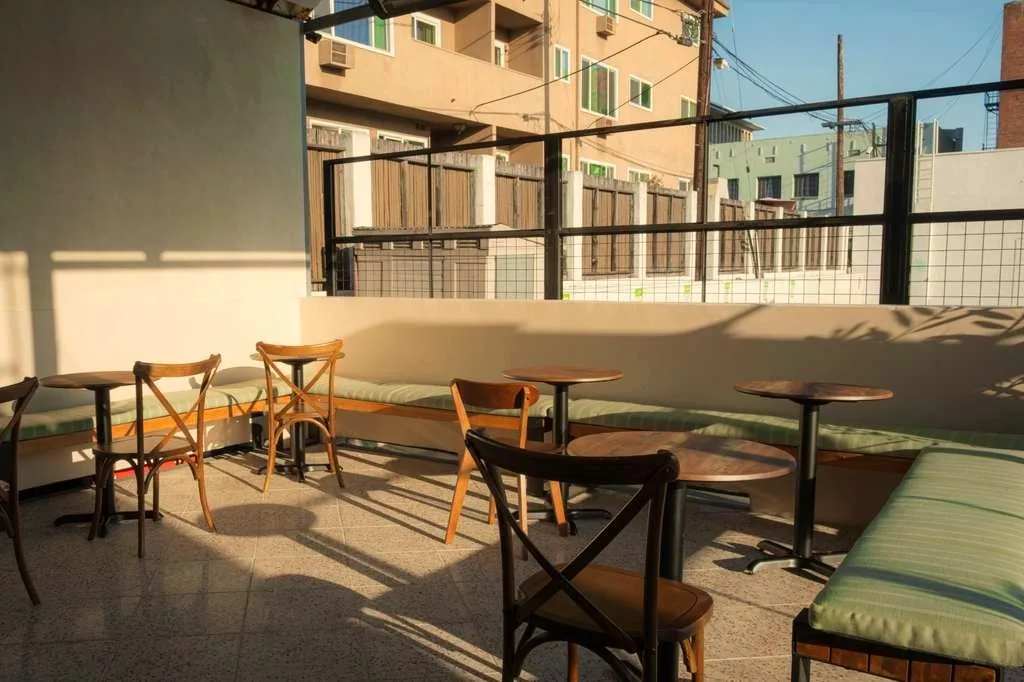 The back patio
