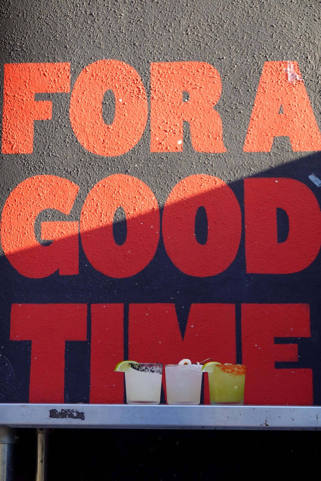 The "For a Good Time" mural at Love Hour